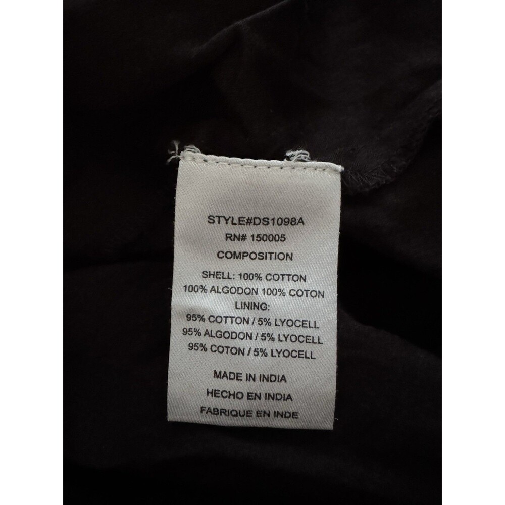 EVEREVE Black Chandler‎ Smocked Eyelet Cotton Midi Dress Women's Size Small - Picture 11 of 11